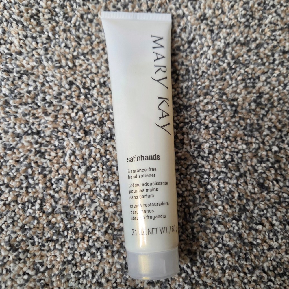 Mary Kay Satin Hands Fragrance-Free Hand Softener 2.1 oz 60g Cream Tube